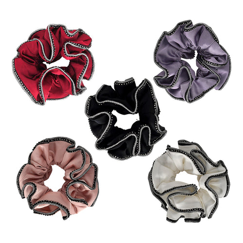 CRYSTAL TRIM SCRNCHIES Limlim fashion accessories