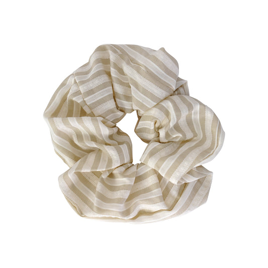 SOFT COTTON STRIPE SCRUNCHIES