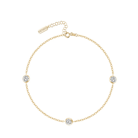 THREE BEZEL BRACELET