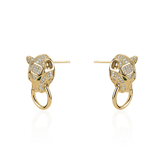 PANTHER STATEMENT EARRINGS
