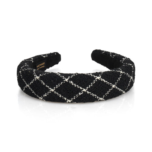 TWEED CRISS CROSS HAIRBAND Limlim fashion accessories