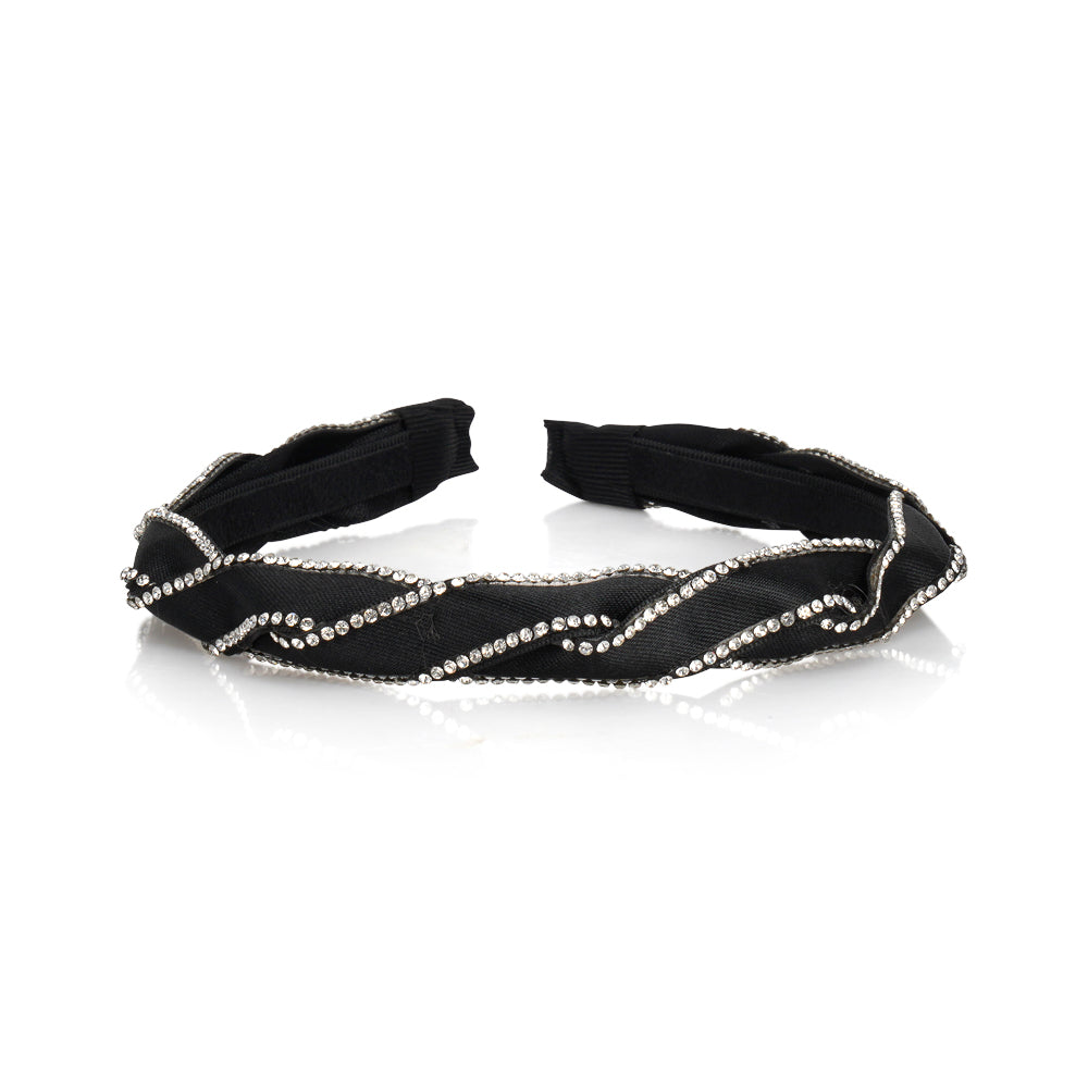 TWISTED SATIN CRYSTAL HAIRBAND Limlim fashion accessories