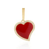 ENAMEL HART  CHARM