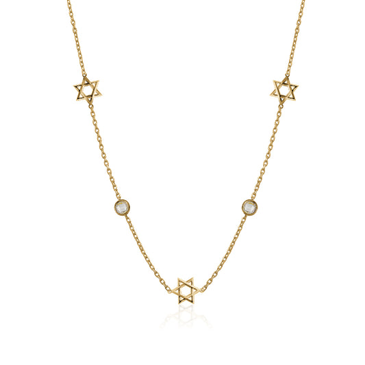 ALL AROUND STAR OF DAVID NECKLACE