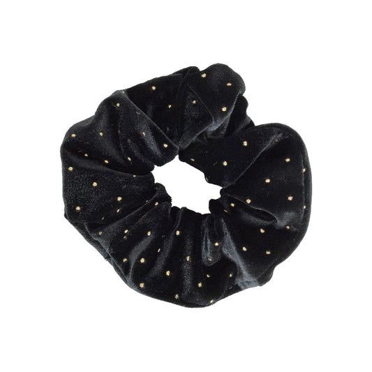 VELVET BEADED SCRUNCHIES