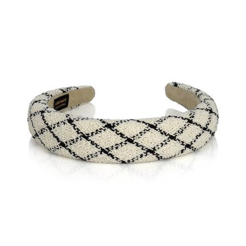TWEED CRISS CROSS HAIRBAND Limlim fashion accessories