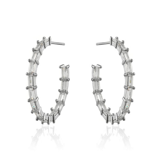 MEDIUM BAGUETTE HOOPS Limlim fashion accessories