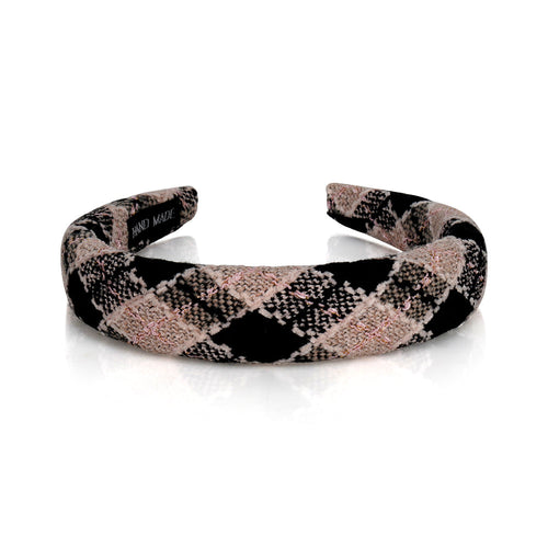 TWEED CRISS CROSS HAIRBAND Limlim fashion accessories