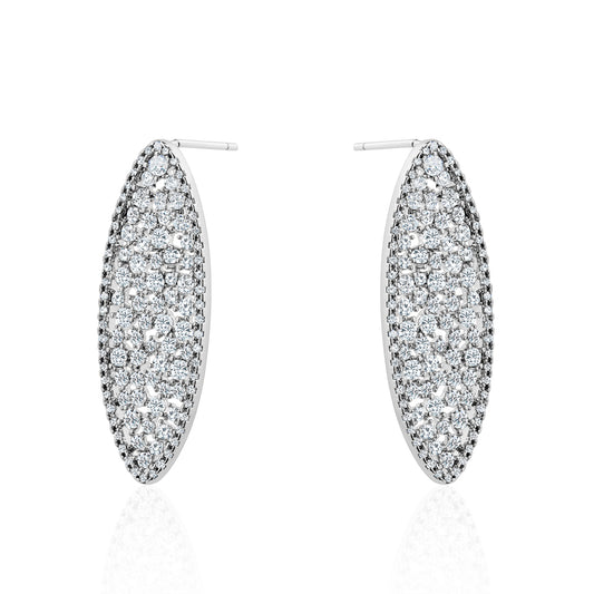 MARQUIS PAVE EARRINGS