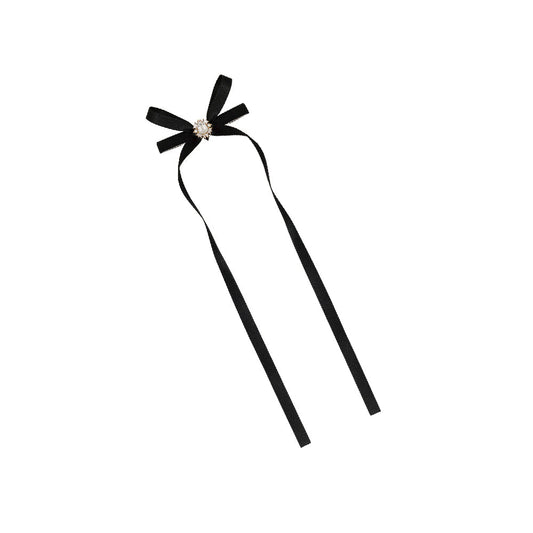 SIDE LONG CRYSTAL BOW Limlim fashion accessories