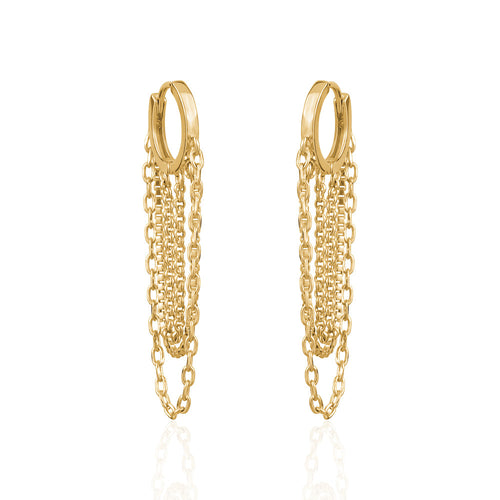 CHAIN EARRINGS Limlim fashion accessories