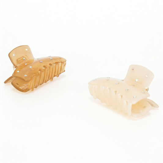 GLOSSY RHINESTONE CLIP