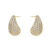 LARGE TEAR DROP CRYSTAL EARRINGS