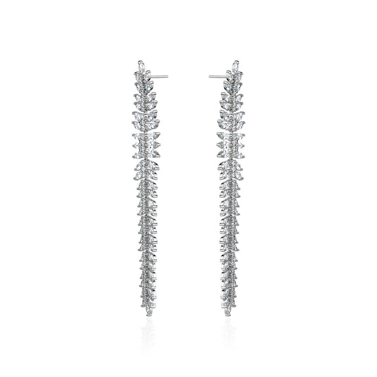 MARQUIS LEAF DROP EARRINGS