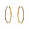 THINNEST PAVE HOOP Limlim fashion accessories