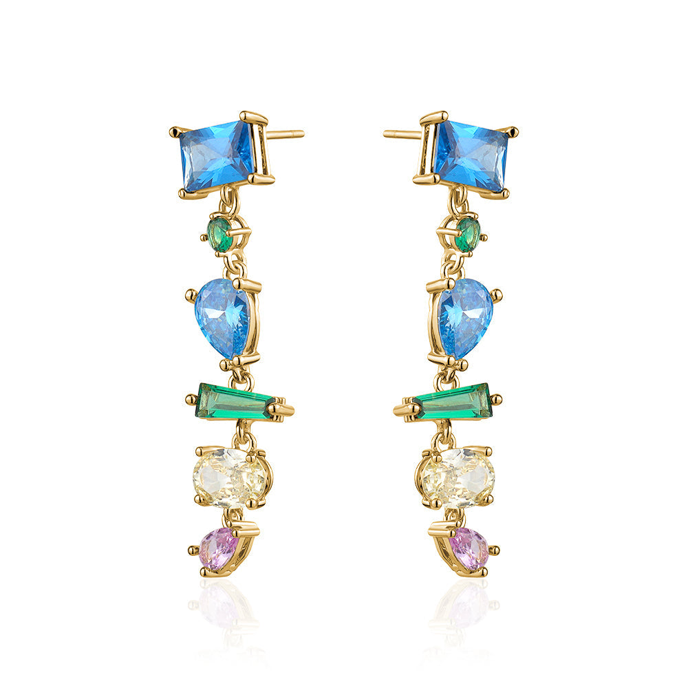 SPECTACULAR DROP CRYSTAL EARRINGS Limlim fashion accessories