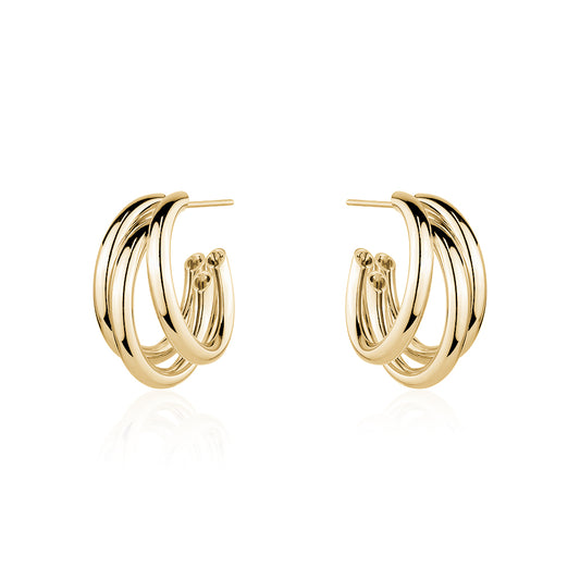 THREE TIER LAYERED BOLD HOOP