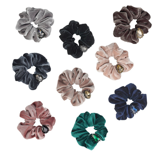 PEAR SHAPE CRYSTAL SCRUNCHIE Limlim fashion accessories