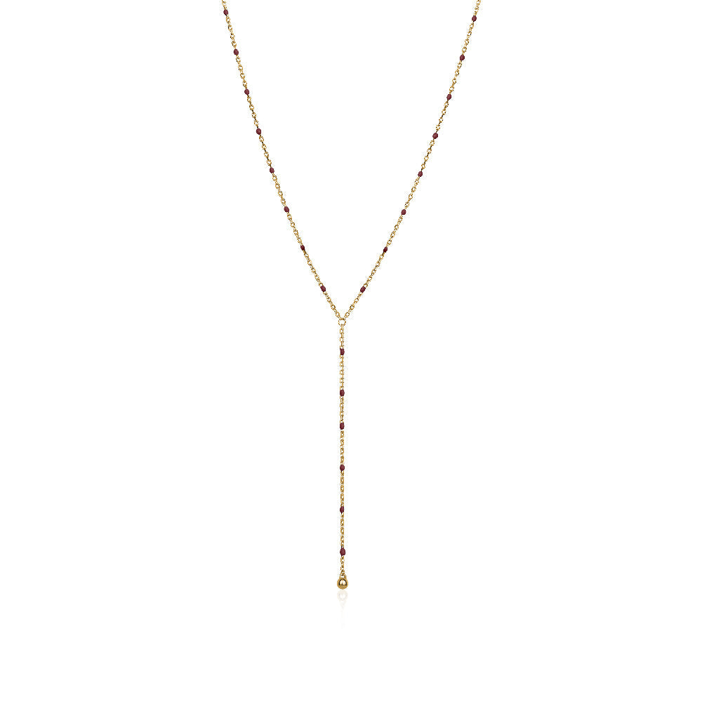ROSARY LARIAT NECKLACE Limlim fashion accessories