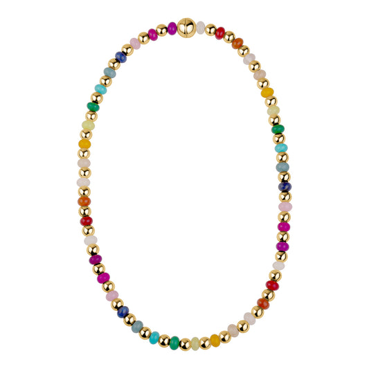 GLASS BEADED NECKLACE