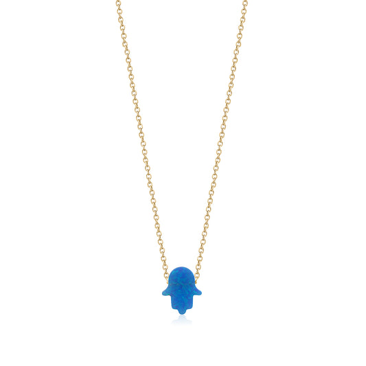 OPAL HAMSA NECKLACE