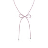 SIDE BOW LARIAT CRYSTAL