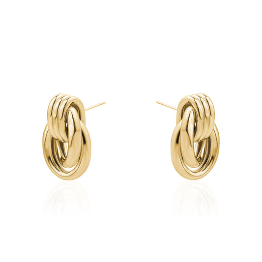 OVAL KNOT EARRINGS
