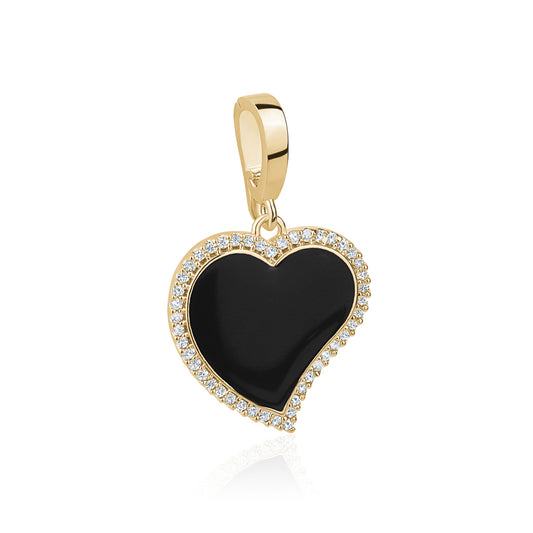ENAMEL HART  CHARM