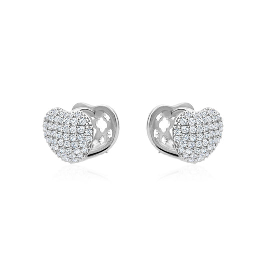 PAVE HEART HUGGIES