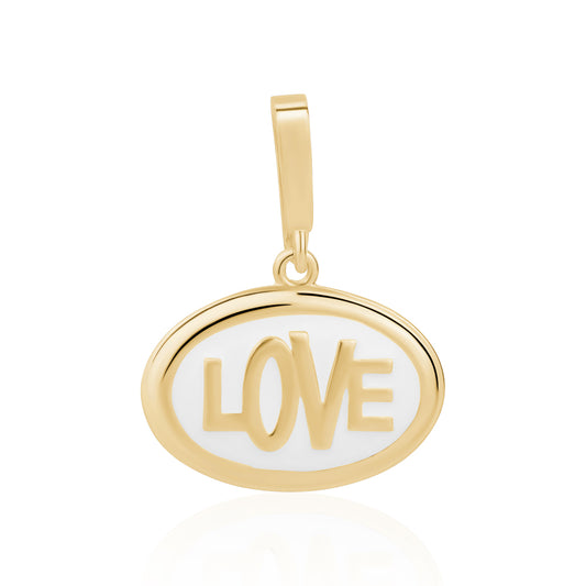 LOVE PLATE  CHARM