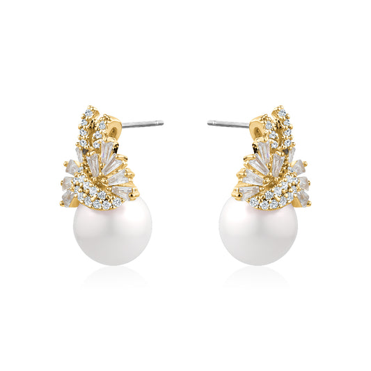 MARQUIS PEARL DROP EARRINGS