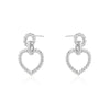 TWISTED WIRE HEART EARRINGS