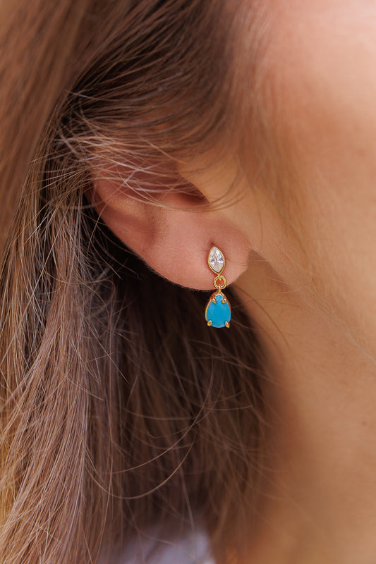 TURQUOISE PEAR DROP