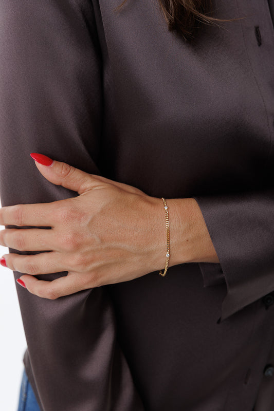 GOURMETTE BEZEL BRACELET