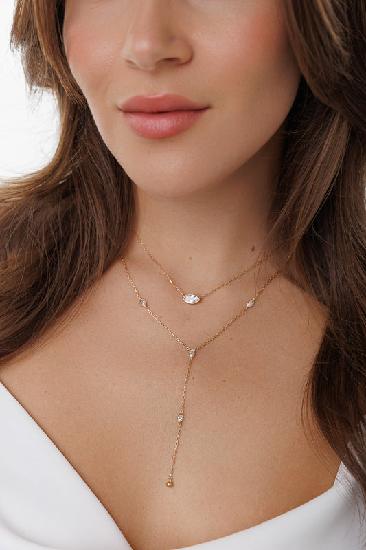 MARQUIS EYE NECKLACE