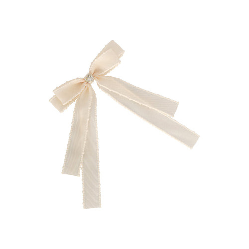 Layered heart mesh bow Limlim fashion accessories