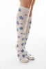 KNEE HIGH FLORAL SOCKS