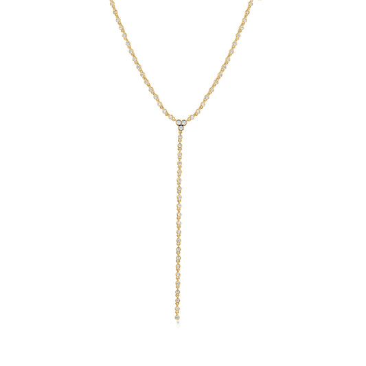 BEZEL CHAIN LARIAT