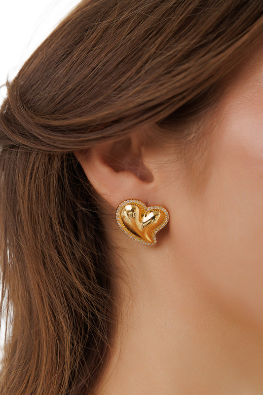 HEART STATEMENT EARRINGS