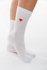 LIGHT EMBROIDERED HEART SOCKS