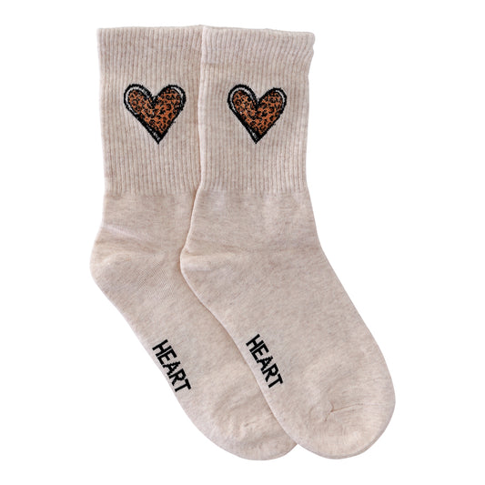 RIBBED LEOPARD HEART
