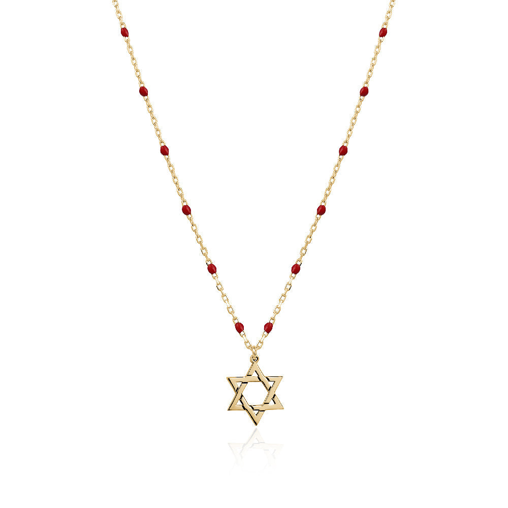 Rosary star of david necklace Limlim fashion accessories