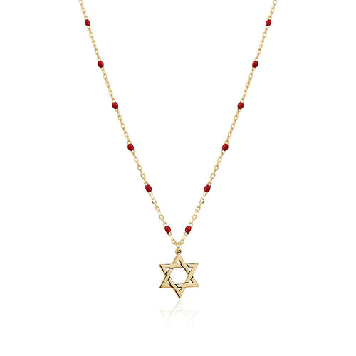 Rosary star of david necklace Limlim fashion accessories