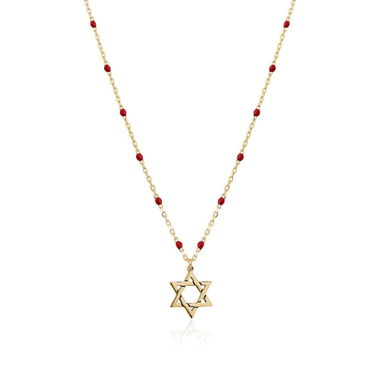 Rosary star of david necklace Limlim fashion accessories