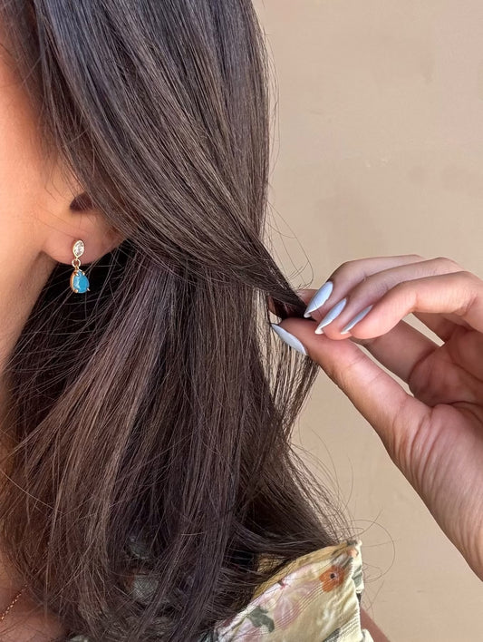 TURQUOISE PEAR DROP