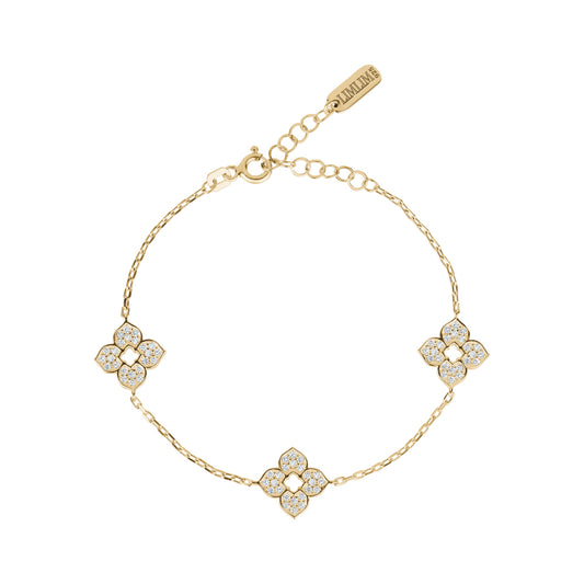 FLOWER CRYSTAL BRACELET