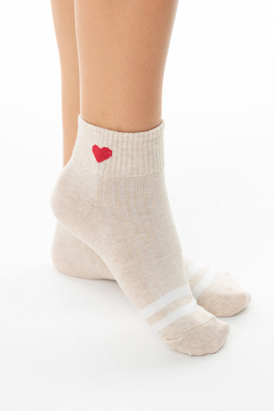 SHORT LIGHT HEART SOCKS