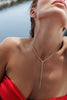 BEZEL CHAIN LARIAT