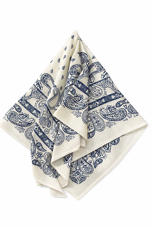 SATIN FEEL PAISLEY BANDANA