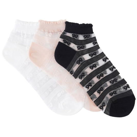 SHEER RIBBON MESH SOCKS